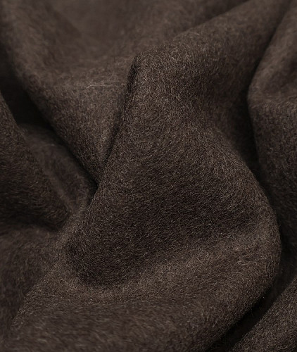 Трикотаж кашемир тип Loro Piana (дабл), цвет - бежевый и коричневый. Изображение 4