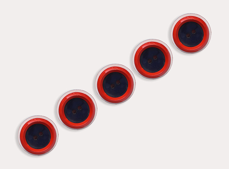 Фото ткани Пуговица, цвет - синий, красный, темно-синий