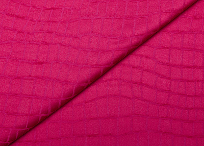 Фото ткани Натуральный шелк с вискозой, цвет - фуксия, рисунок
