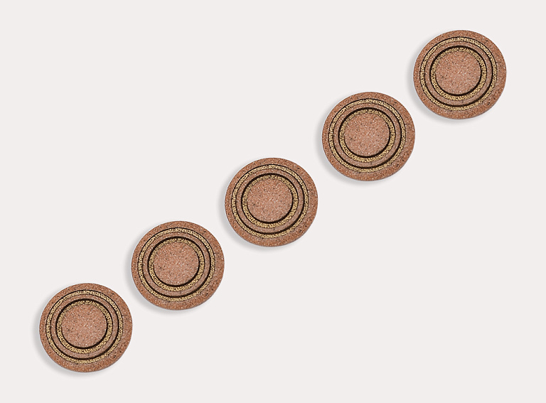 Фото ткани Пуговица, цвет - коричневый