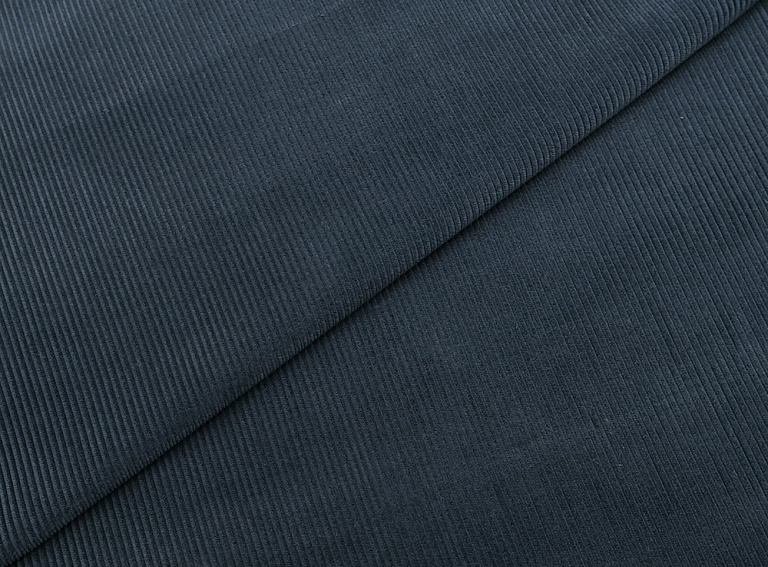 Фото ткани Хлопковый вельвет, цвет - синий