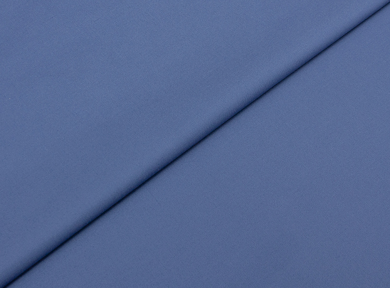 Фото ткани Хлопковая ткань с эластаном тип Loro Piana, цвет - синий