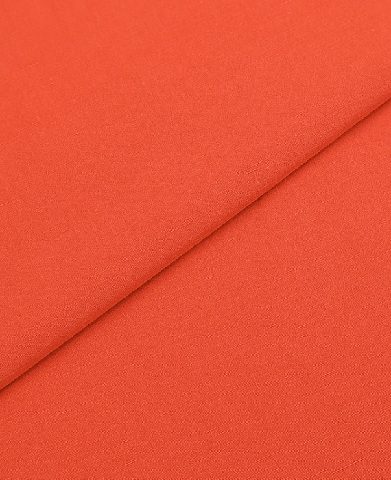 Льняная ткань с шелком тип Loro Piana, цвет - лососевый. Изображение 1