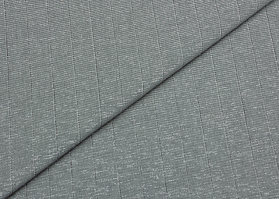 Фото ткани Хлопковая ткань, цвет - серый, серебро, полоска