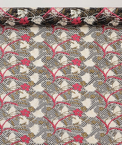 Кружево тип Valentino, цвет - черный. Изображение 5
