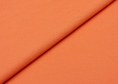 Фото ткани Хлопковый трикотаж, цвет - оранжевый
