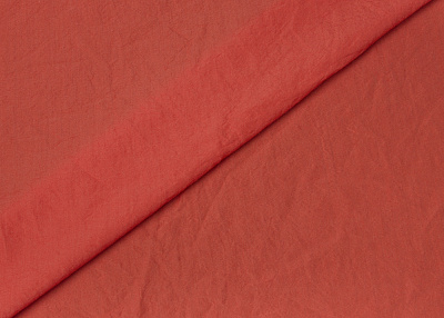 Фото ткани Лен с шерстью, цвет - оранжево-красный