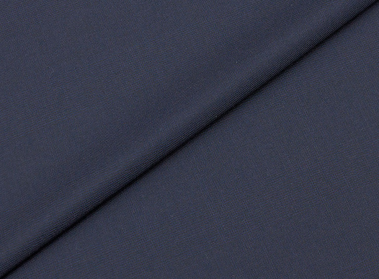Фото ткани Шерстяная ткань тип Ermenegildo Zegna с рисунком, цвет - синий, темно-синий, полоска