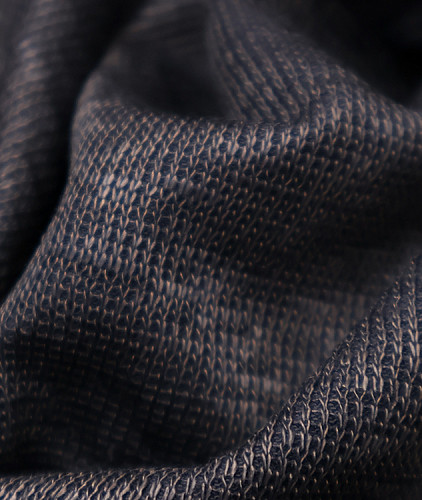 Трикотаж стиль Loro Piana (дабл), цвет - синий и темно-синий. Изображение 5