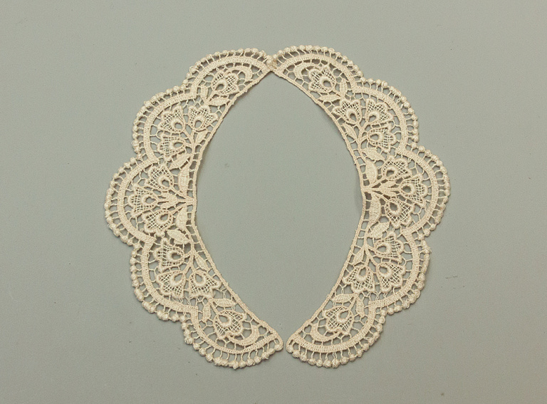 Фото ткани Воротник, цвет - бежевый