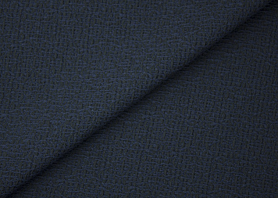Фото ткани Хлопковая фактурная ткань, цвет - черный и темно-синий