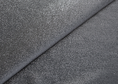 Фото ткани Шелковая ткань с люрексом, цвет - черный и серебро
