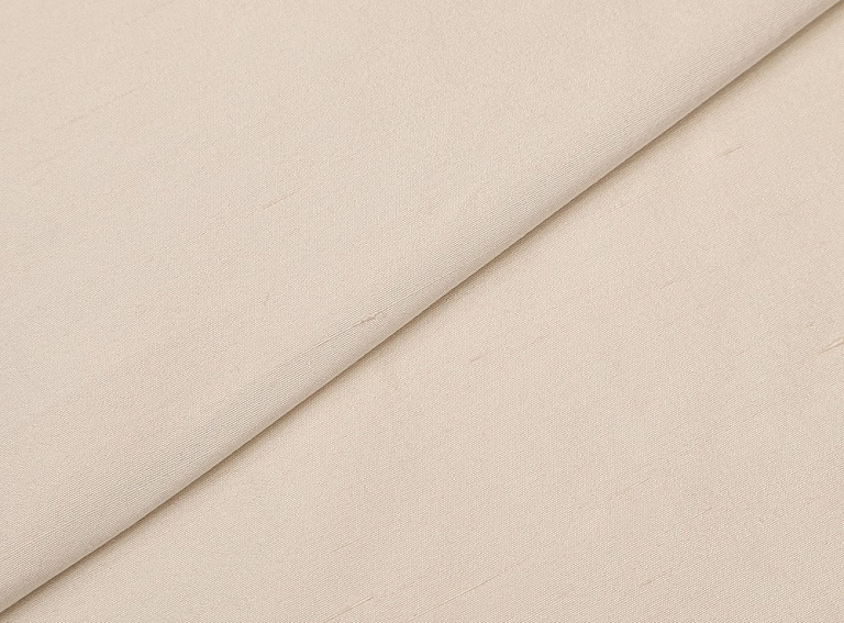 Фото ткани Натуральный шелк (чесуча), цвет - слоновая кость