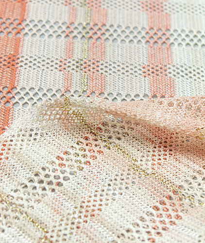 Трикотаж тип Missoni, цвет - молочный и полоска. Изображение 4