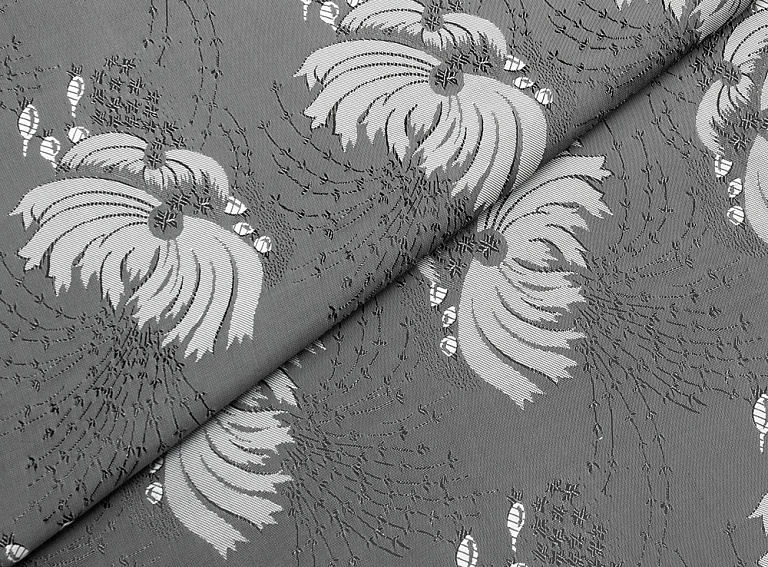 Фото ткани Подкладочная ткань с рисунком, цвет - серый