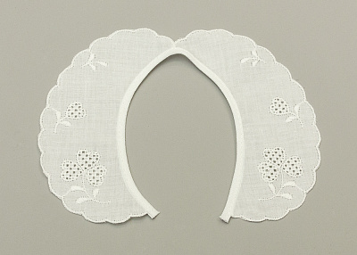 Фото ткани Воротник, цвет - белый