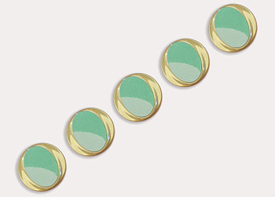 Фото ткани Пуговица пластиковая, цвет - зеленый