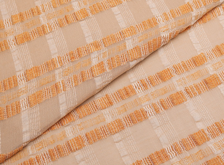 Фото ткани Хлопковая ткань, цвет - оранжевый