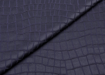 Фото ткани Натуральный шелк с вискозой, цвет - темно-синий