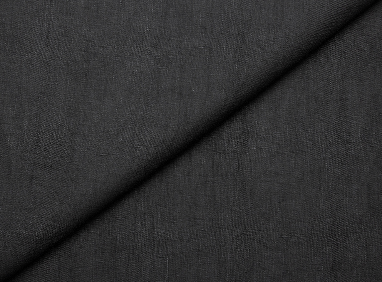 Фото ткани Льняная ткань, цвет - черный