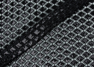 Фото ткани Вечерняя ткань, цвет - черный