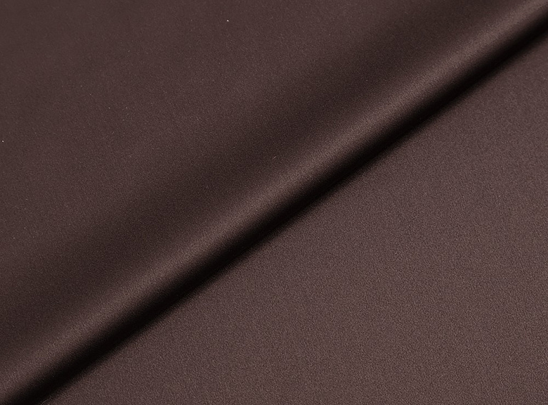 Фото ткани Атласный шелк, цвет - коричневый