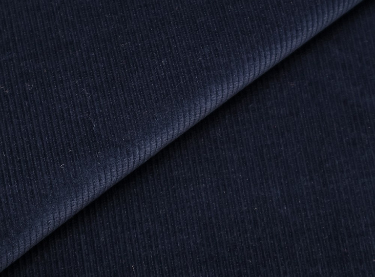 Фото ткани Хлопковый вельвет, цвет - синий и темно-синий