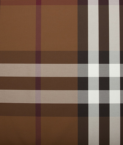 Плащевая ткань тип Burberry, цвет - бежевый, коричневый, черный, бордовый, клетка. Изображение 2
