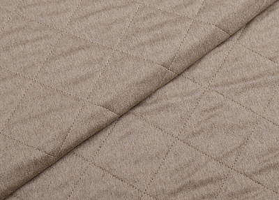 Фото ткани Кашемировая курточная стежка тип Loro Piana, цвет - бежевый