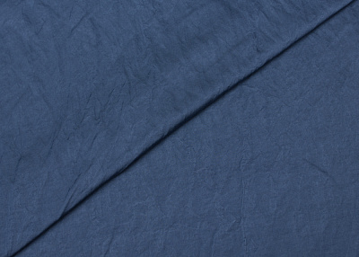 Фото ткани Хлопковая ткань с жатым эффектом, цвет - пыльно-синий