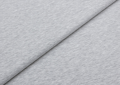 Фото ткани Хлопковый трикотаж, цвет - серый и меланж