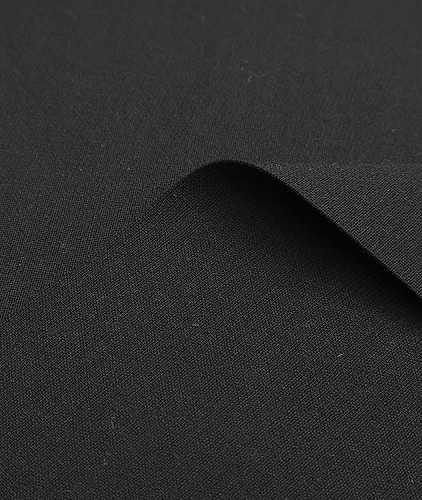 Шерстяная ткань стиль Max Mara, цвет - черный. Изображение 2