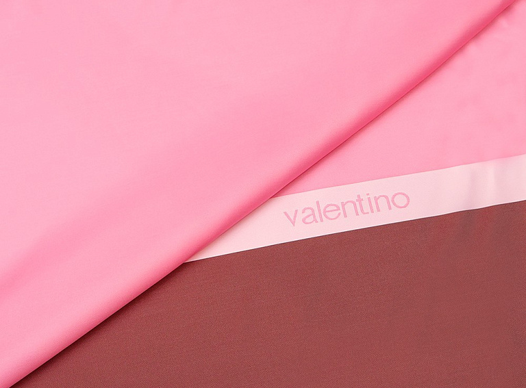 Фото ткани Подкладочная ткань тип Valentino (купон), цвет - розовый