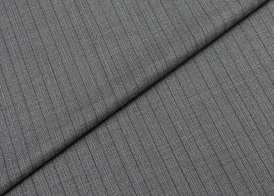 Фото ткани Шерстяная ткань тип Ermenegildo Zegna в полоску, цвет - серый