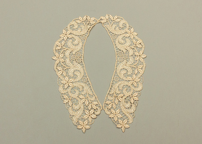 Фото ткани Воротник, цвет - бежевый