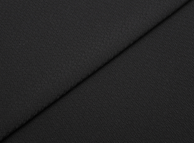 Фото ткани Натуральный шелк крэш, цвет - черный