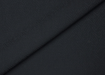 Фото ткани Шерстяная ткань тип Armani с рисунком, цвет - черный