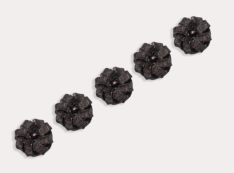 Фото ткани Пуговица, цвет - коричневый