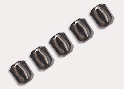 Фото ткани Пуговица металлическая, цвет - серый