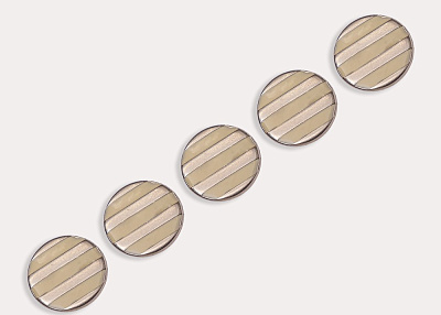 Фото ткани Пуговица круглая, цвет - экрю