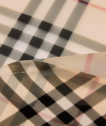Плащевая ткань тип Burberry, цвет - бежевый, черный, бордовый, клетка. Изображение 2