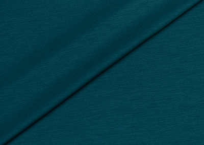 Фото ткани Шерстяной трикотаж, цвет - темно-бирюзовый