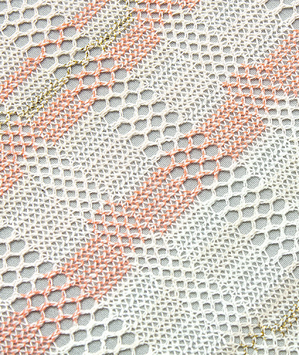 Трикотаж тип Missoni, цвет - молочный и полоска. Изображение 2