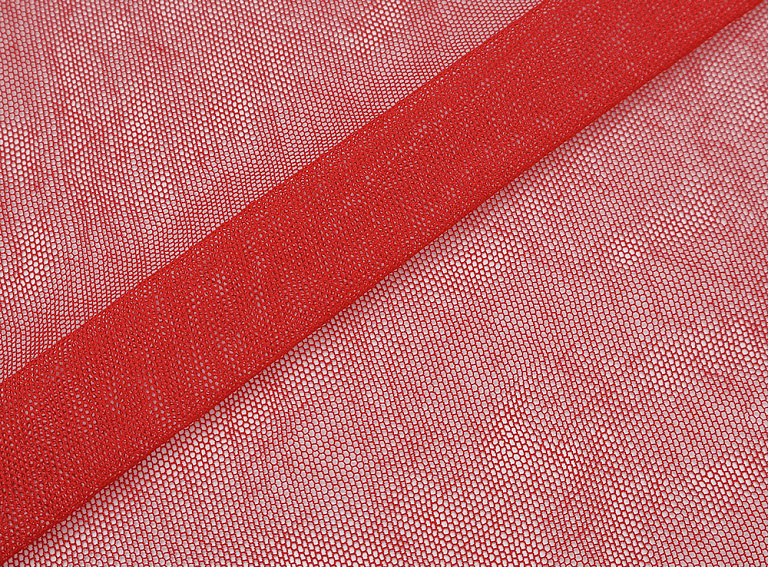 Фото ткани Сетка, цвет - красный