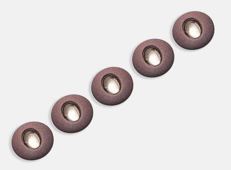 Фото ткани Пуговица, цвет - коричневый