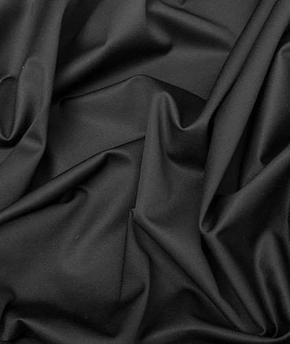 Хлопковая джинса тип Loro Piana, цвет - черный. Изображение 3