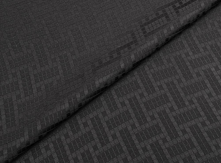 Фото ткани Жаккардовый шелк, цвет - черный