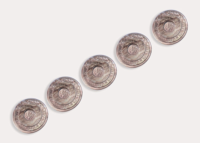 Фото ткани Пуговица круглая (пластик), разноцветная