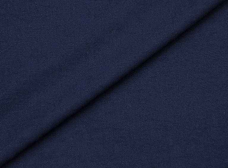 Фото ткани Однотонная костюмная ткань, цвет - синий