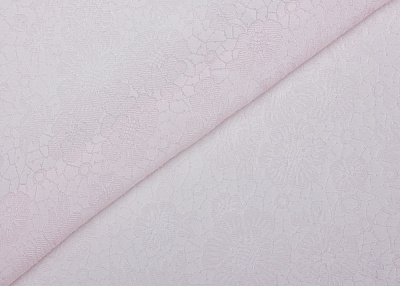 Фото ткани Хлопок с шелком с рисунком, цвет - розовый и цветы